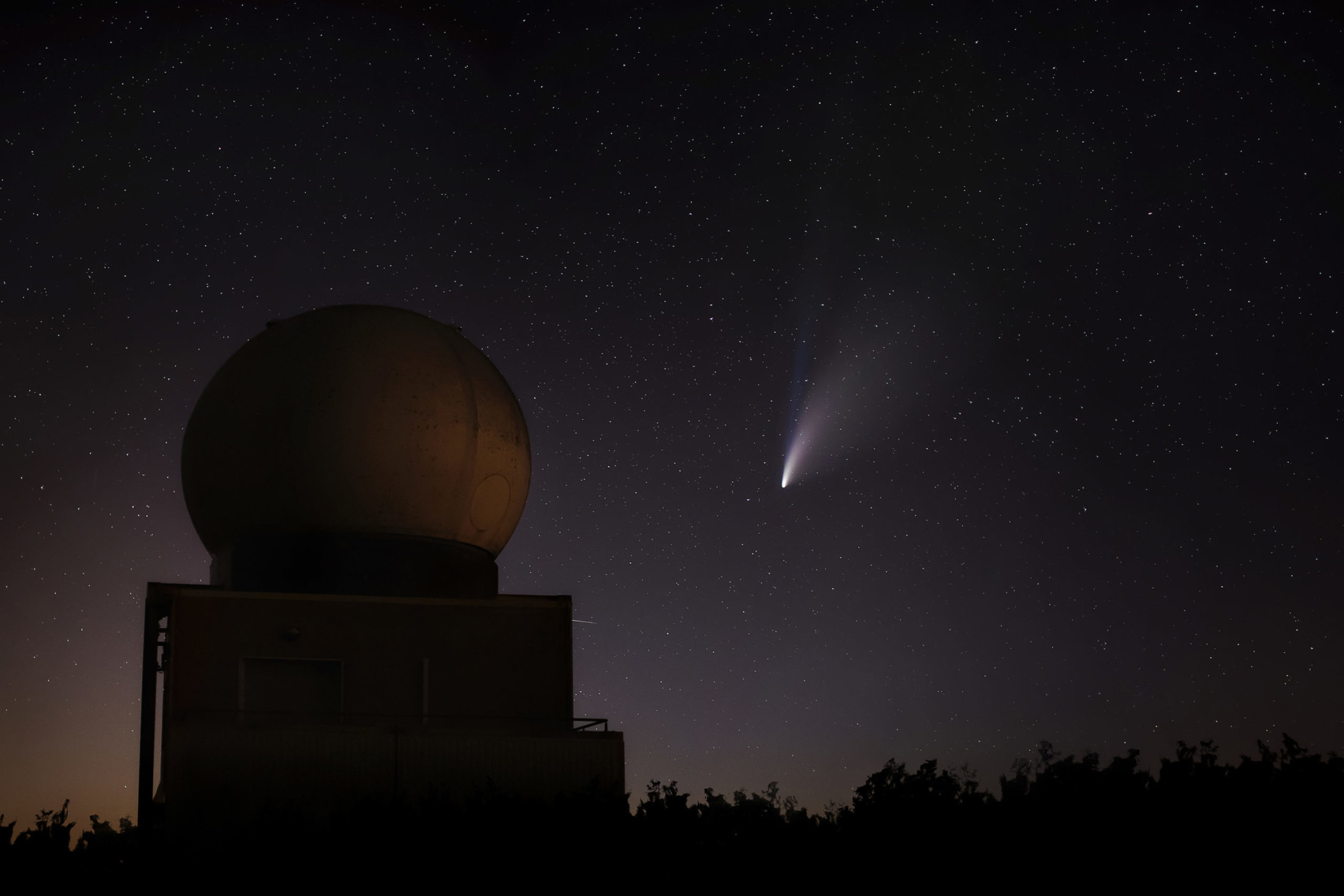 Comète Neowise - Station météo de Grezes
